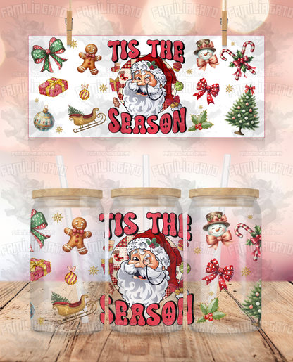 Tis The Season Santa UVDTF Wrap