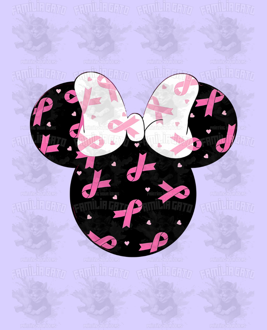 Cancer awareness ribbons Mouse DTF Transfer