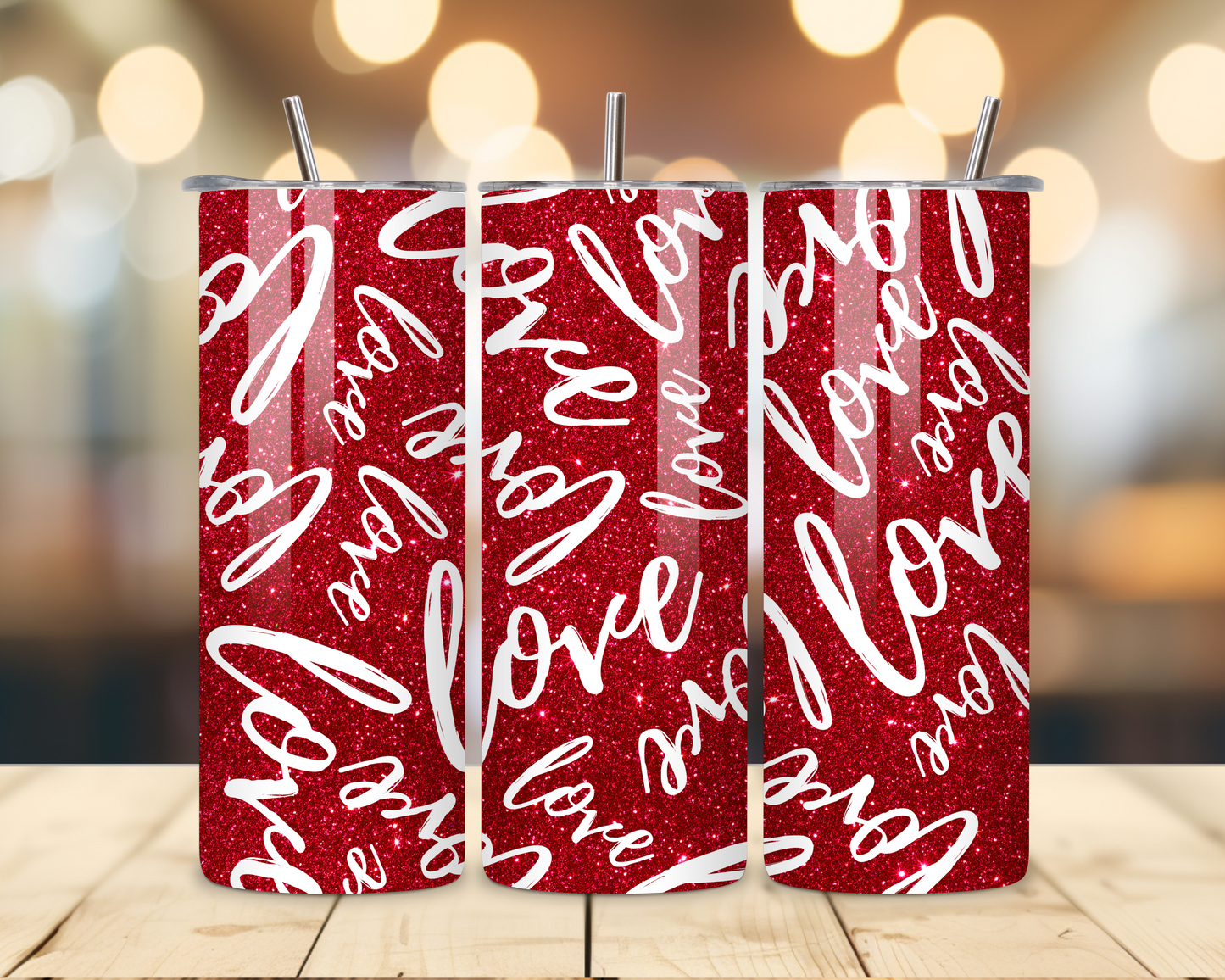 Valentine's Day - Love Designs - 20 Oz Stainless Steel Tumbler