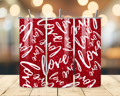 Valentine's Day - Love Designs - 20 Oz Stainless Steel Tumbler