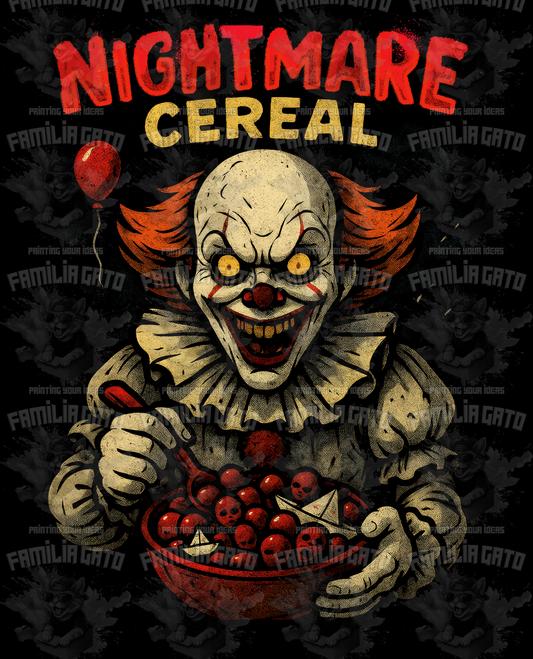 Nightmare Cereal DTF Transfer