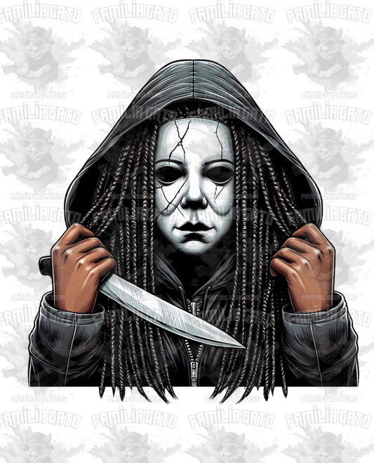 Halloween Horror Black Mama #2 DTF Transfer