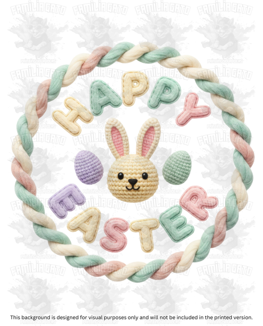 Easter Faux Yarn #49 DTF Transfer