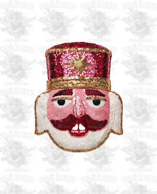 Faux Sequin Nutcracker DTF Transfer
