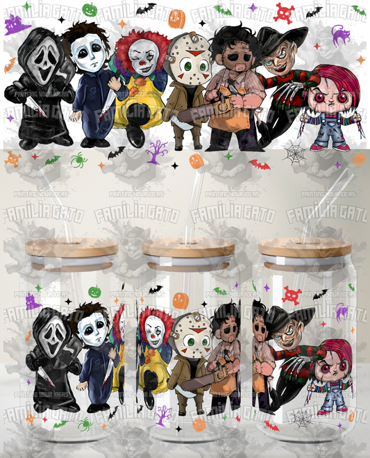 Halloween Horror Characters #4 UVDTF Wrap