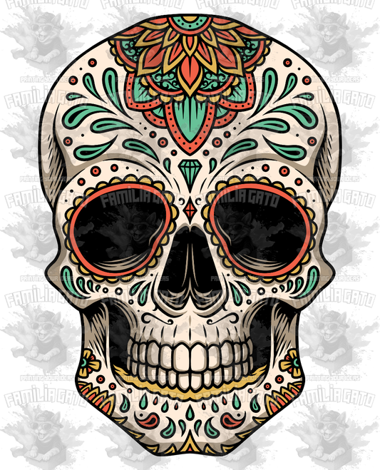 Sugar Skull 2 DTF Transfer