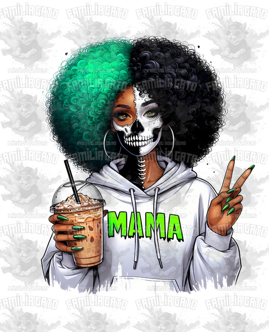 Halloween Horror Black Mama #3 DTF Transfer