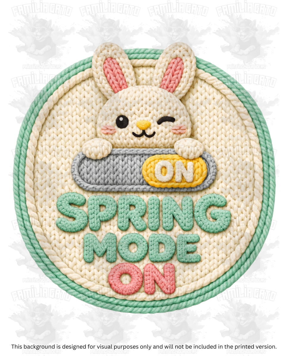 Easter Faux Yarn #53 DTF Transfer