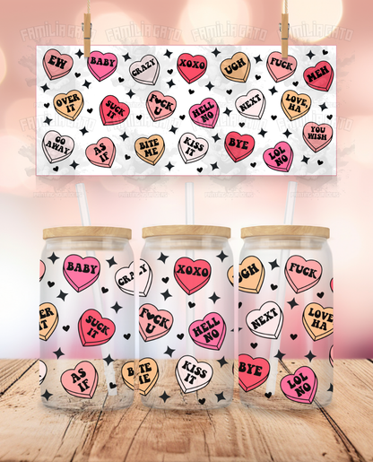 Valentine's Day - Anti Valentine's Candy Hearts #2 UVDTF Wrap