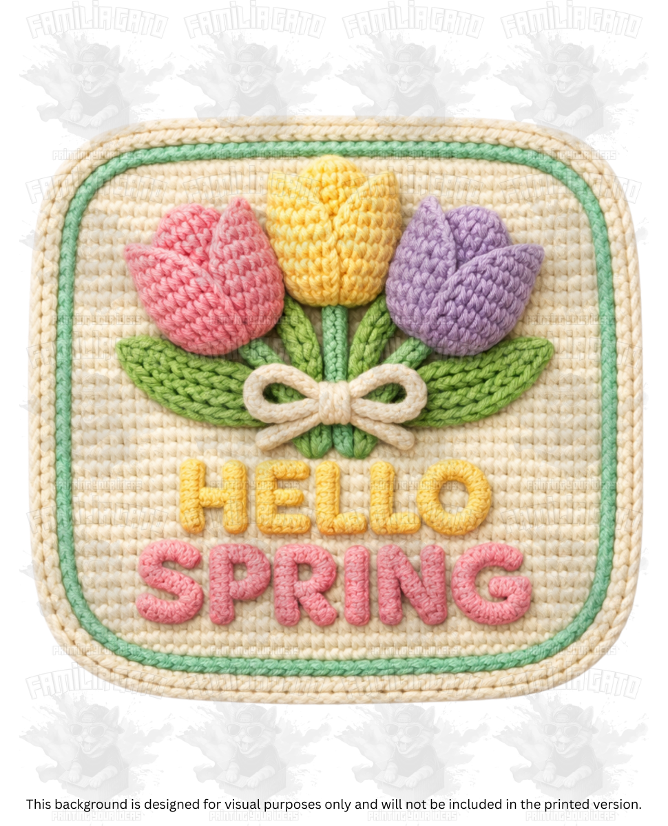 Easter Faux Yarn #54 DTF Transfer
