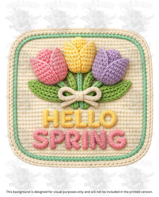 Easter Faux Yarn #54 DTF Transfer