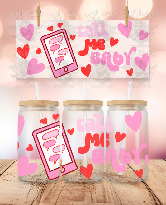 Valentine's Day - Call Me Baby #1 UVDTF Wrap