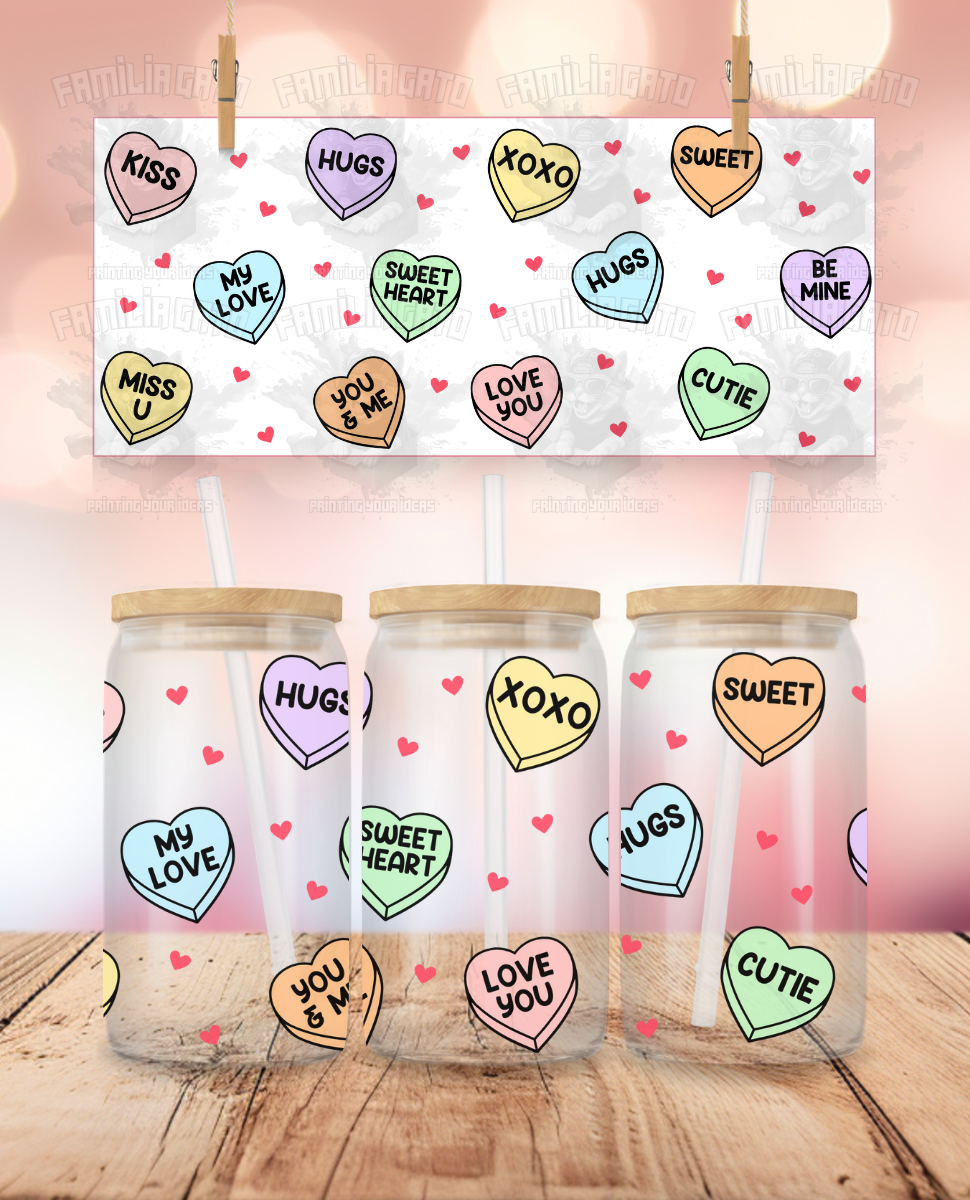 Valentine's Day - Candy Hearts #2 UVDTF Wrap