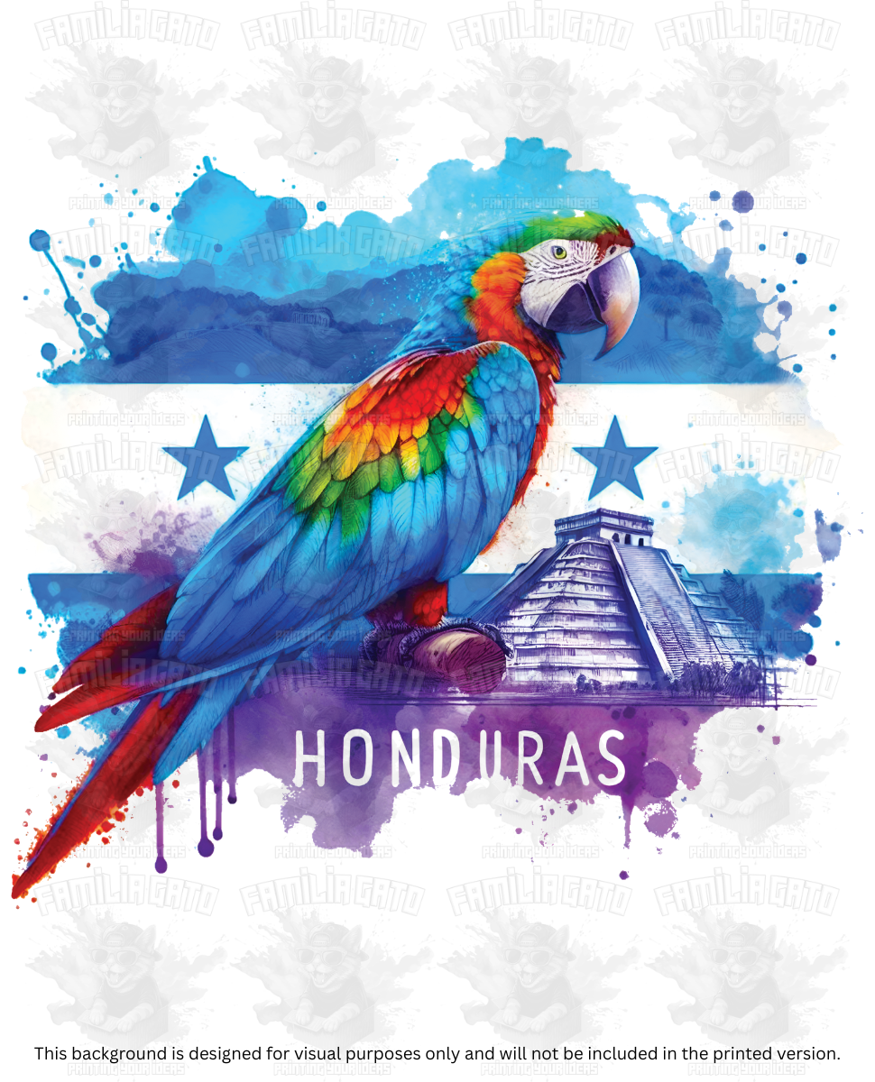 Honduras Guacamaya #2 DTF Transfer
