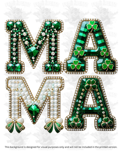 St. Patrick's Day - Rhinestone Mama DTF Transfer