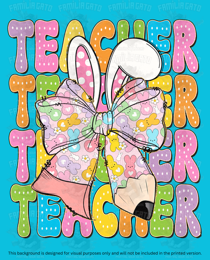 Easter Teacher Doodles #5 DTF Transfer