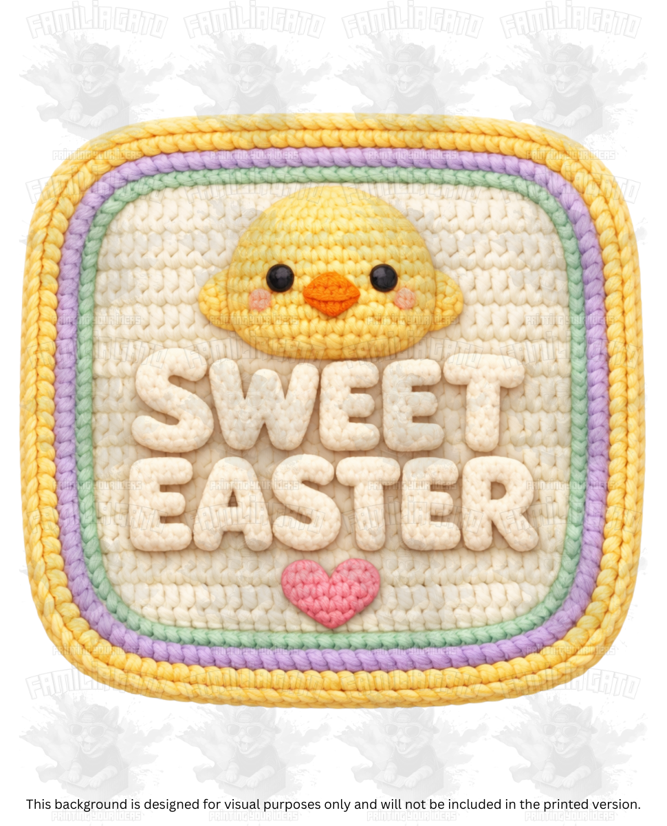 Easter Faux Yarn #62 DTF Transfer