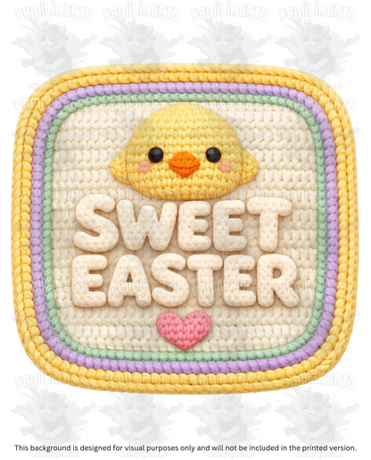 Easter Faux Yarn #62 DTF Transfer
