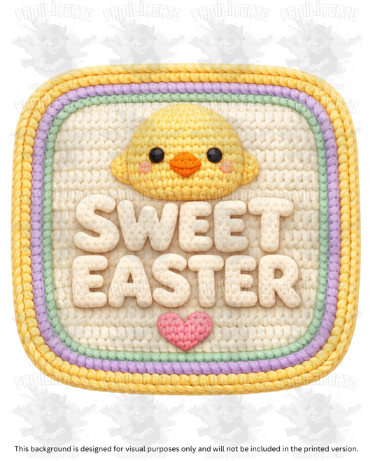 Easter Faux Yarn #62 DTF Transfer