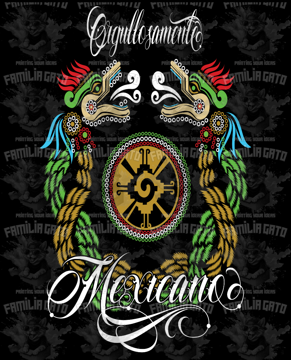 Orgullosamente Mexicano Embroidery Effect DTF Transfer