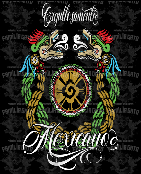 Orgullosamente Mexicano Embroidery Effect DTF Transfer