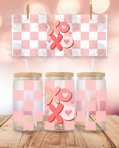 Valentine's Day - Checkered XoXo UVDTF Wrap