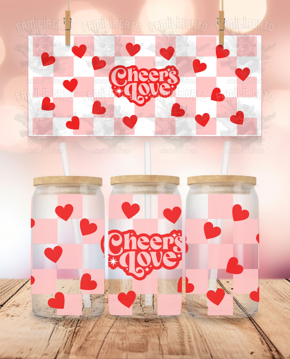 Valentine's Day - Cheers Love UVDTF Wrap