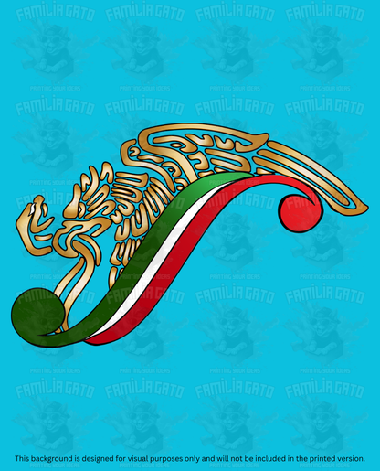 Mexican Eagle Flag DTF Transfer