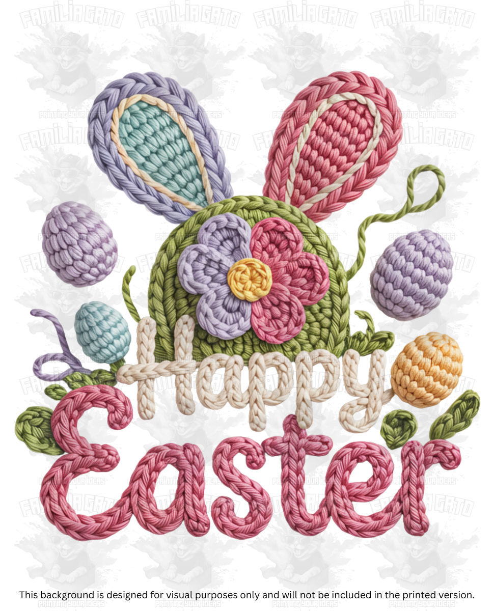 Easter Faux Yarn #66 DTF Transfer