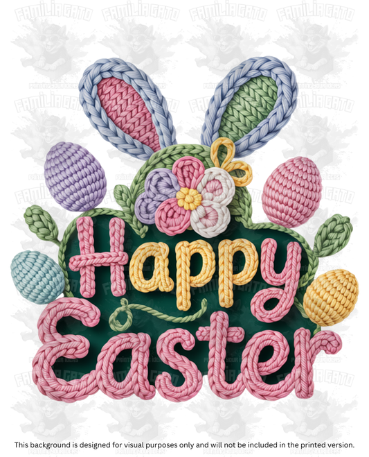 Easter Faux Yarn #67 DTF Transfer