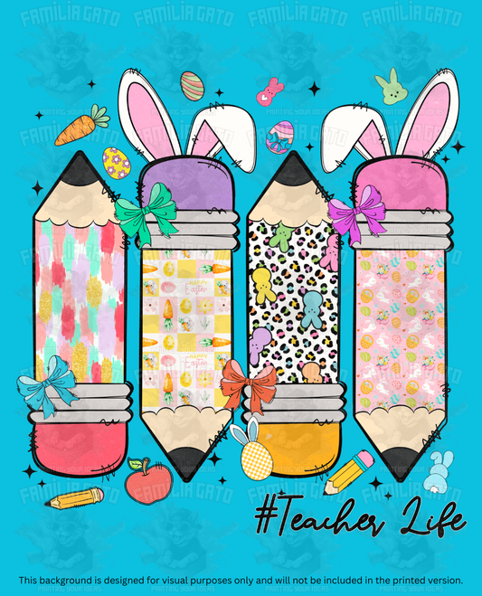 Easter Teacher Doodles #6 DTF Transfer