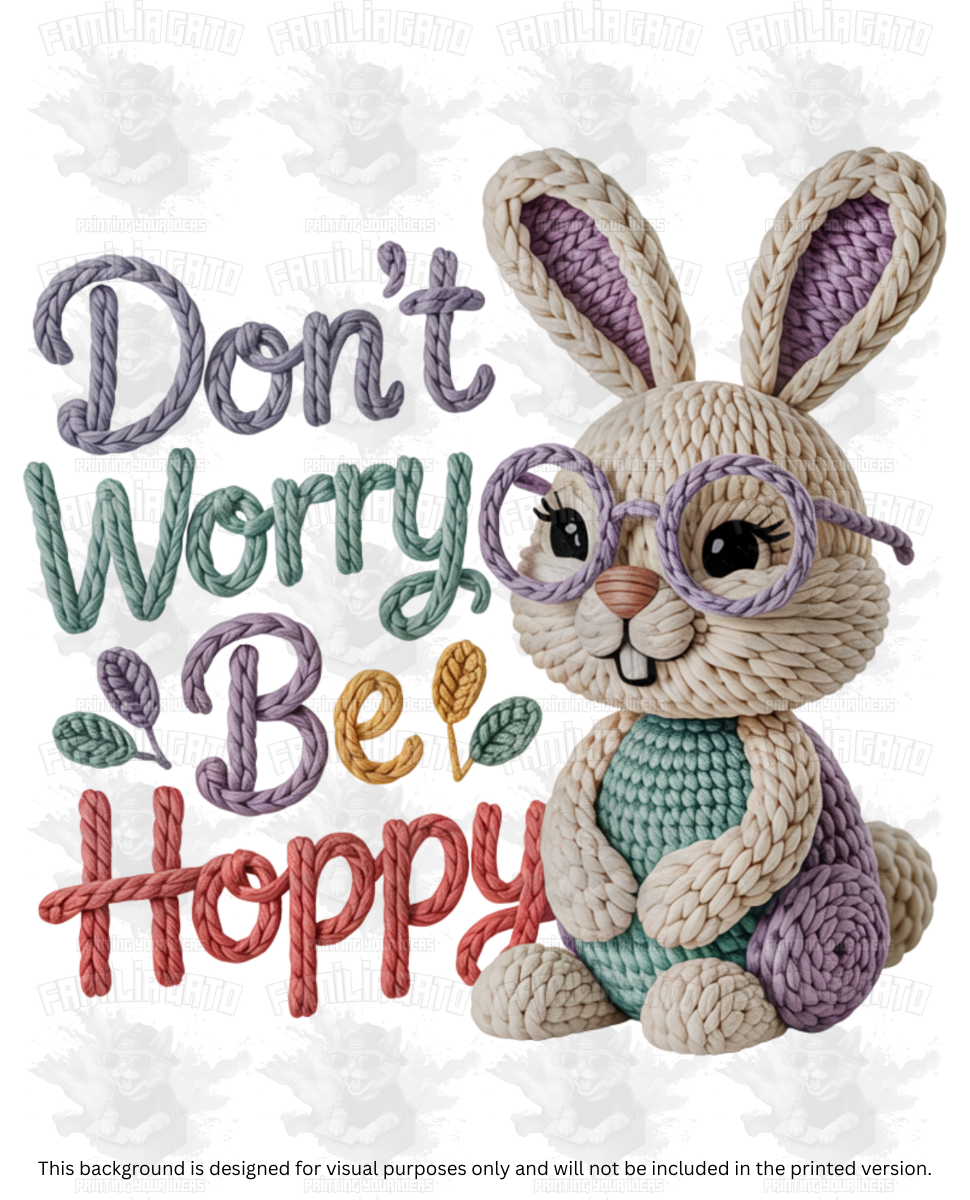 Easter Faux Yarn #6 DTF Transfer