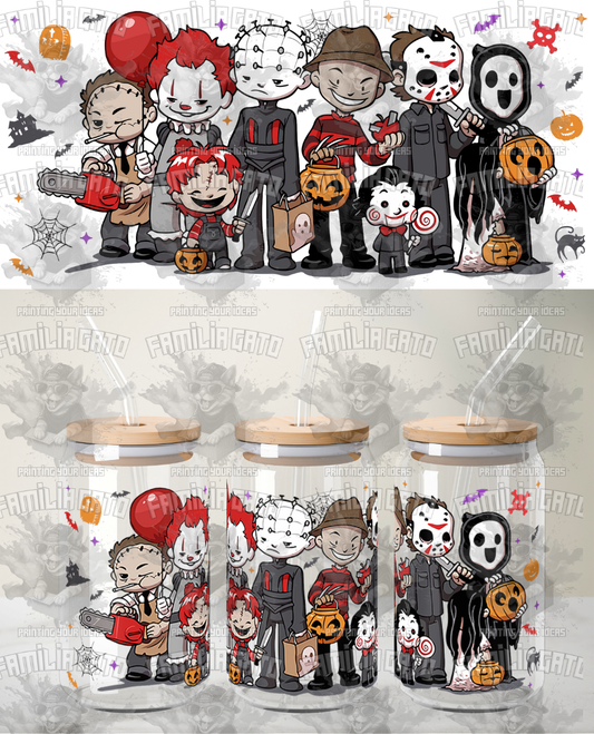 Halloween Horror Characters #6 UVDTF Wrap