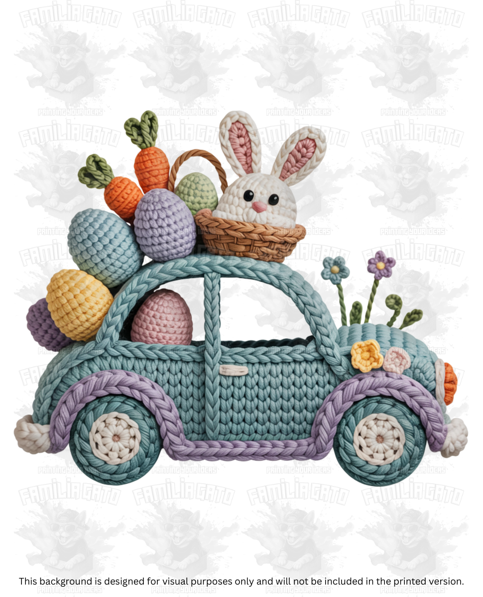 Easter Faux Yarn #70 DTF Transfer