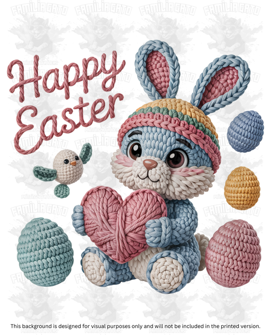 Easter Faux Yarn #71 DTF Transfer