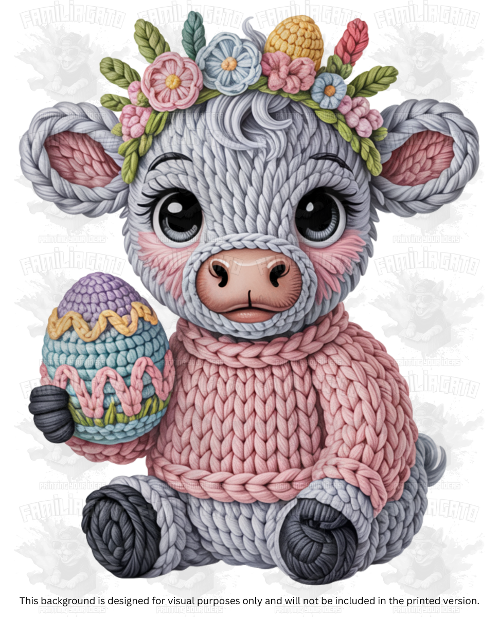 Easter Faux Yarn #72 DTF Transfer