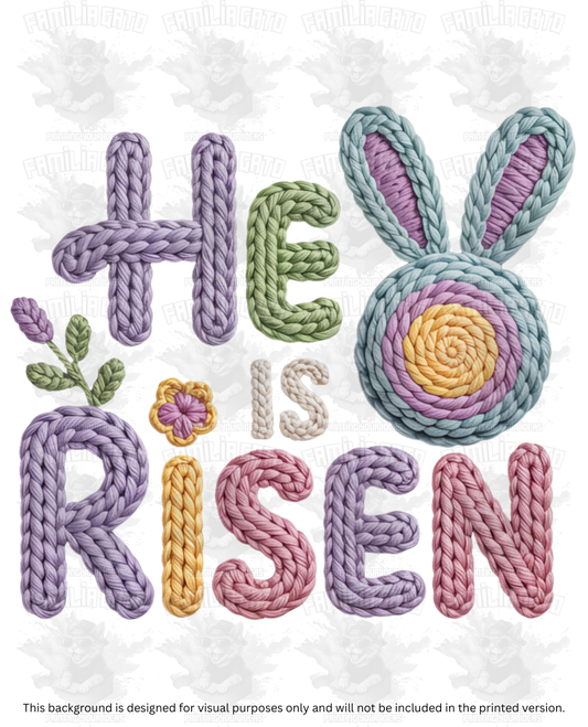 Easter Faux Yarn #73 DTF Transfer