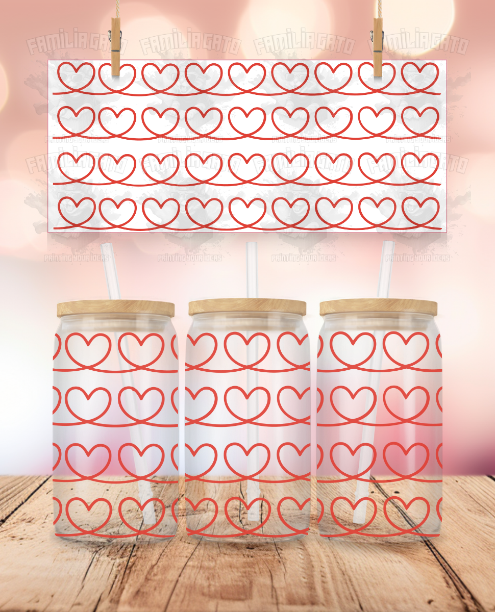 Valentine's Day - Heart Garland UVDTF Wrap