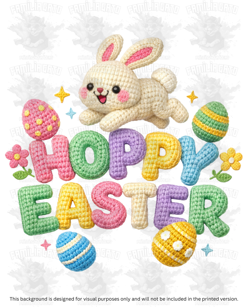 Easter Faux Yarn #75 DTF Transfer