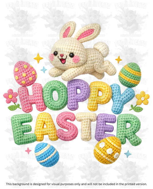 Easter Faux Yarn #75 DTF Transfer
