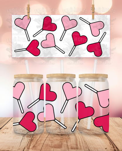 Valentine's Day - Heart Lollipops #3 UVDTF Wrap