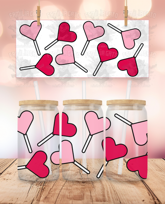 Valentine's Day - Heart Lollipops #3 UVDTF Wrap
