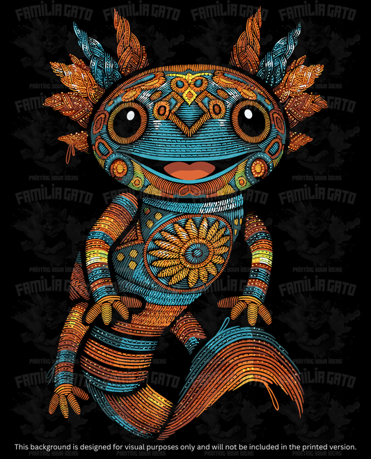 Mexican Ajolote/Axolotl #2 DTF Transfer
