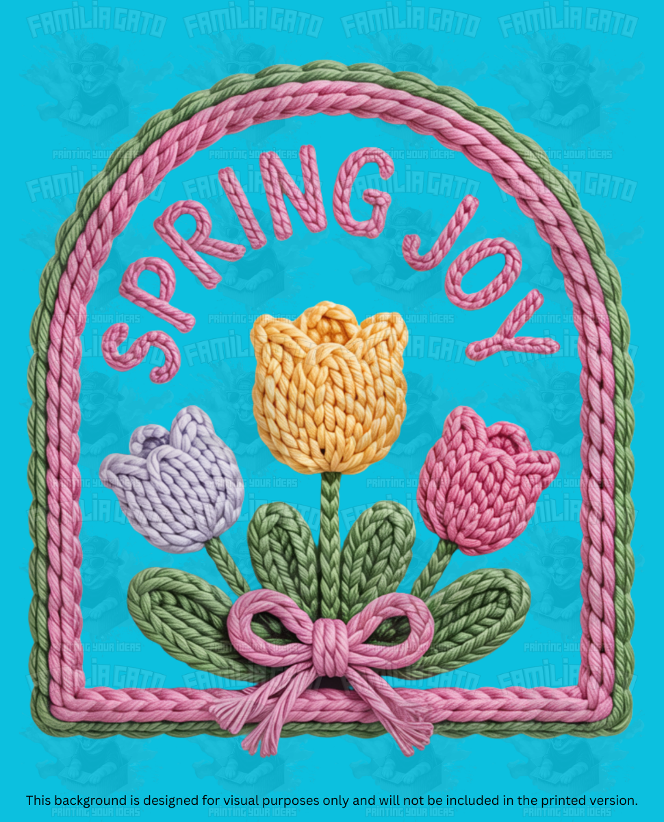 Easter Faux Yarn #7 DTF Transfer
