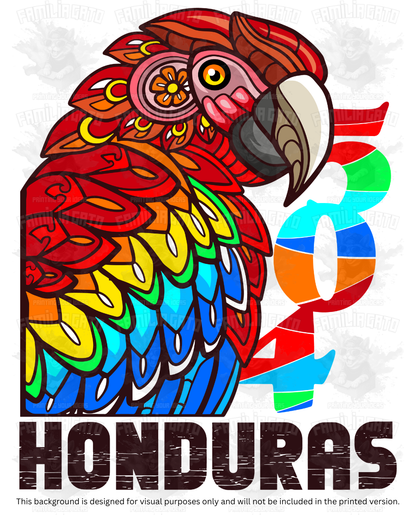Honduras Guacamaya 504 #1 DTF Transfer