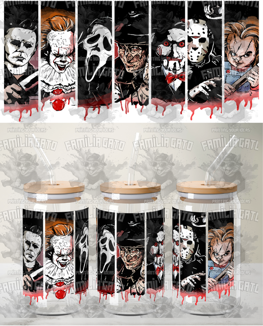 Halloween Horror Characters #7 UVDTF Wrap