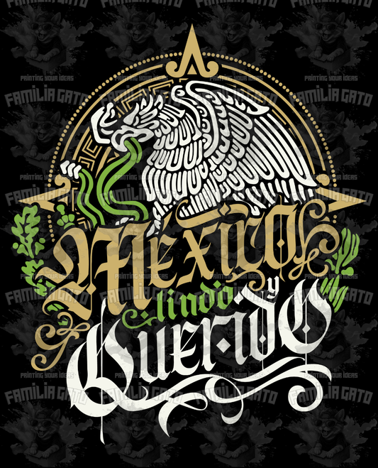 Mexico Lindo y Querido DTF Transfer