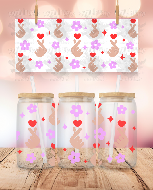 Valentine's Day - K-Pop Finger Heart UVDTF Wrap