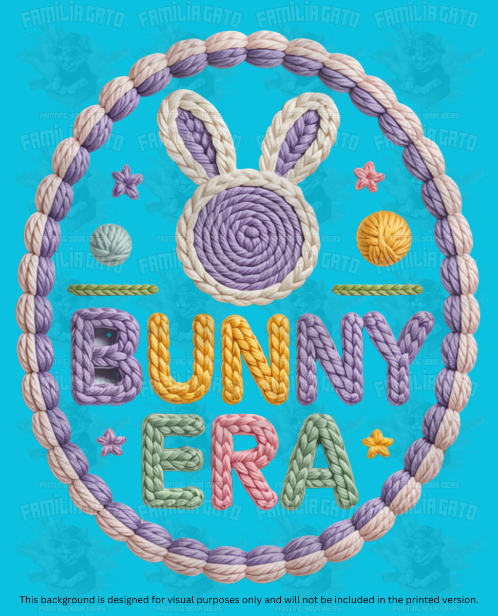Easter Faux Yarn #8 DTF Transfer