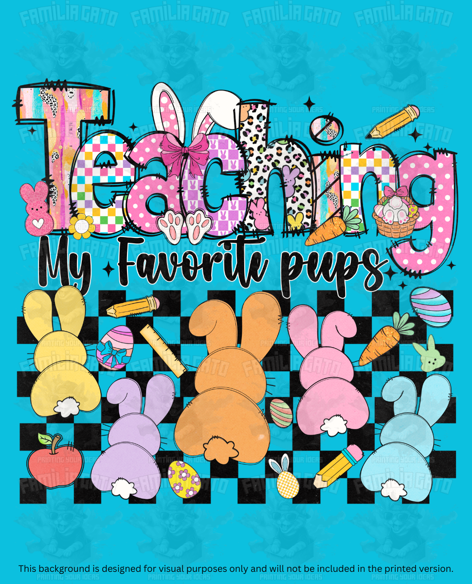 Easter Teacher Doodles #8 DTF Transfer